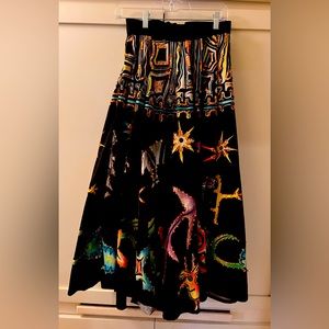 Vintage like Mexican Circle Skirt. Size Small